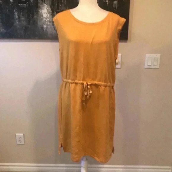 NWT Calvin Klein Short Sleeve Drawstring Waist Activewear Dress-Size L - Picture 1 of 7